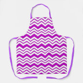 Purple White Chevron Zigzag Pattern Design  Schürze (Vorderseite)