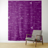 Purple White Mathematic Formulas Equations Wandteppich (Beispiel)