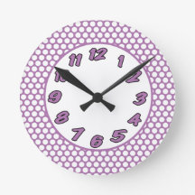 Purple & White Polka Dots