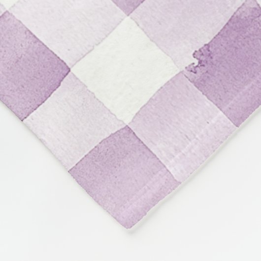 Purple White Stripes  Fleecedecke (Ecke)