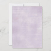 Purple Wildblume Butterfly Baby Dusche Einladung (Rückseite)