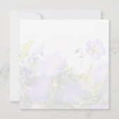 Purple Wildflower Happy Birthday Card Karte (Rückseite)