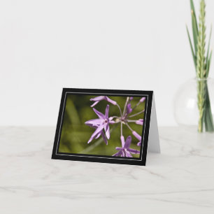 Purple Wildflower Note Karte