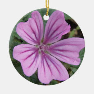 Purple Wildflower Ornaments Keramikornament