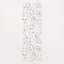 Purple Wildflower Watercolor Yoga Mat Yogamatte