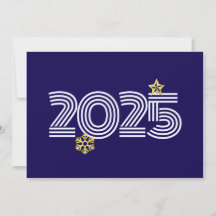 Purple wish card New Year with gold snowflakes