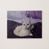 Purple XMAS Cats Puzzle (Horizontal)