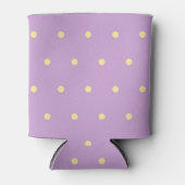 Purple & Yellow Polka Dot Pattern Fun Pastel Party Dosenkühler (Vorderseite)