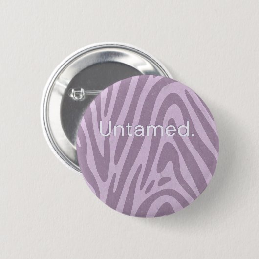 Purple zebra print bag button (Vorne & Hinten)