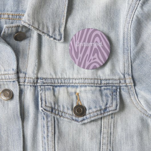 Purple zebra print bag button (Beispiel)