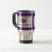 PurpleAmerica Custom-Tasse Reisebecher (Vorderseite Links)