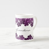 Purpleb Flower Great Oma's Knochen-China Tasse (Vorderseite Rechts)