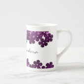Purpleb Flower Great Oma's Knochen-China Tasse (Rechts)