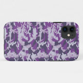 PurpleBerry Camo Muster Case-Mate iPhone Hülle (Rückseite (Horizontal))