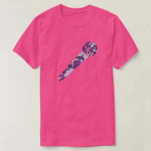 PurpleBerry-Tarnmuster-Mikrofon T-Shirt