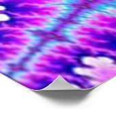 PurpleBlaZe Alien Kopf-Tyedye-Trippy-Poster Poster (Ecke)