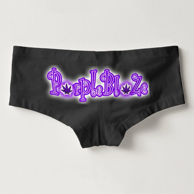 PurpleBlaZe Drache-Logo boyshort Hotpants (Rückseite)