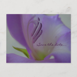 PurpleDreamFlower Save the Date Postcard Ankündigungspostkarte
