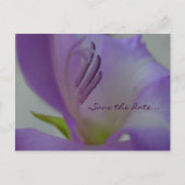 PurpleDreamFlower Save the Date Postcard Ankündigungspostkarte (Vorderseite)