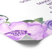 PurpleElephant Spätdiapers Baby Showspiel Poster (Ecke)