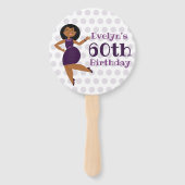 PurpleGlitzy Party Girl Fächer (Rückseite)