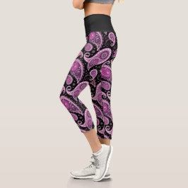 PurplePaisley Capri Leggings