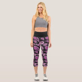PurplePaisley Capri Leggings (Vorderseite)