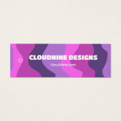 PurplePink Stripe Clothing Size Price Hangtag Card (Vorderseite)