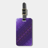 Purples Ikat 3 geknickt Gepäckanhänger (Vorderseite vertikal)