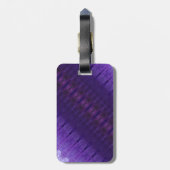 Purples Ikat 3 geknickt Gepäckanhänger (Rückseite vertikal)