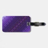 Purples Ikat 3 geknickt Gepäckanhänger (Rückseite horizontal)