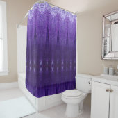 Purples Ikat Duschvorhang (Beispiel)