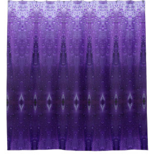 Purples Ikat Duschvorhang