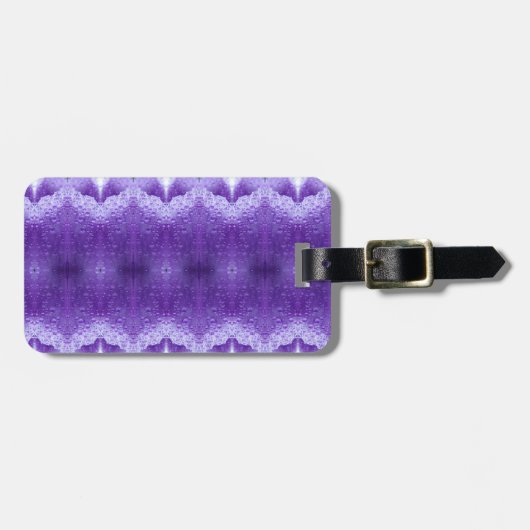 Purples Ikat Gepäckanhänger (Vorderseite horizontal)