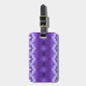 Purples Ikat Gepäckanhänger (Vorderseite vertikal)