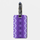 Purples Ikat Gepäckanhänger (Rückseite vertikal)