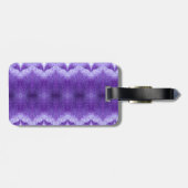 Purples Ikat Gepäckanhänger (Rückseite horizontal)