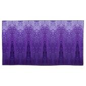 Purples Ikat  Kissenbezug (Vorderseite-Links)