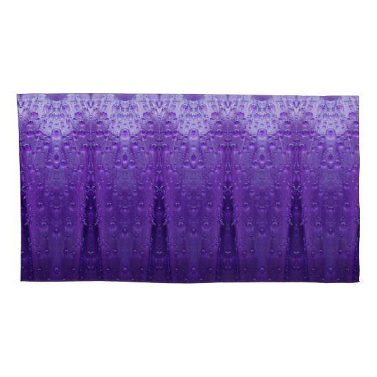Purples Ikat  Kissenbezug (Rückseite-Rechts)