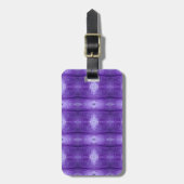 Purples Ikat Too Gepäckanhänger (Vorderseite vertikal)