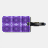 Purples Ikat Too Gepäckanhänger (Rückseite horizontal)