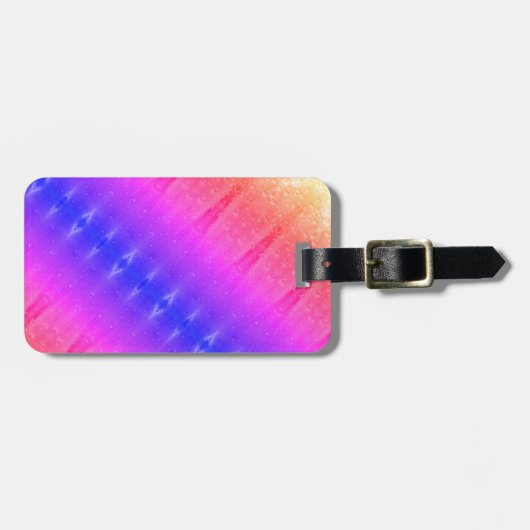 Purples Ikat X Ipanema Gepäckanhänger (Vorderseite horizontal)