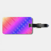 Purples Ikat X Ipanema Gepäckanhänger (Rückseite horizontal)