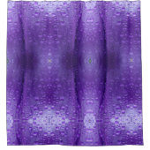Purples Ikat Zen Duschvorhang (Vorderseite)