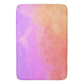 Purples und oranfarbene Abstrakte Wolken Badematte (Vorderseite Vertikal)