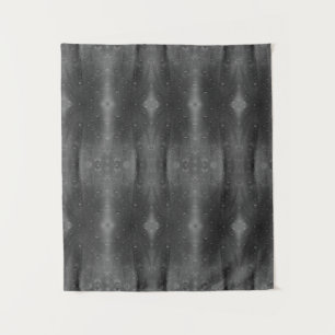 Purples X B&W Ikat 4 Wandteppich