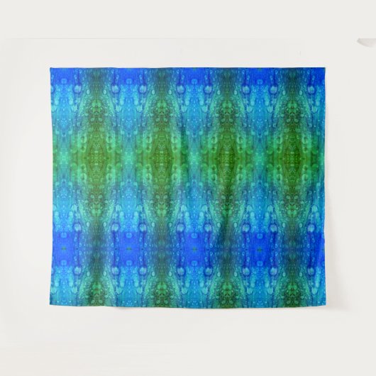 Purples X GL Ikat 5 Wandteppich (Vorderseite (Horizontal))