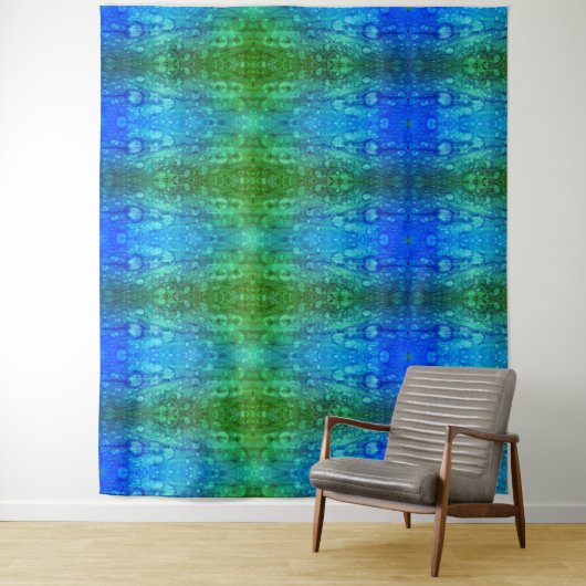 Purples X GL Ikat 5 Wandteppich (Beispiel)