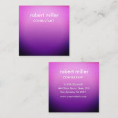 PurpleSquare-Visitenkarte Quadratische Visitenkarte (Vorne/Hinten)