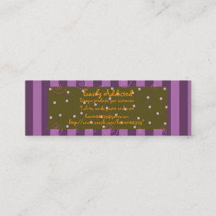 purplestripe dünn mini visitenkarte